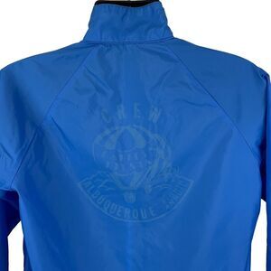 Vintage 70s Albuquerque Hot Air Balloon Fiesta Jacket Mens M Medium Eighth Blue